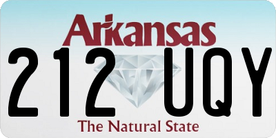 AR license plate 212UQY
