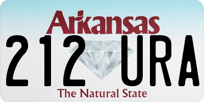 AR license plate 212URA