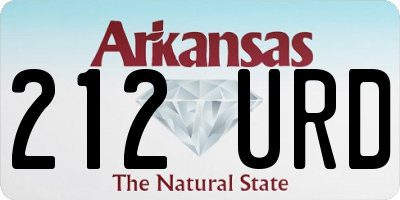AR license plate 212URD
