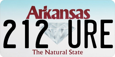 AR license plate 212URE