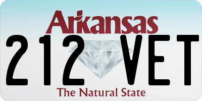 AR license plate 212VET