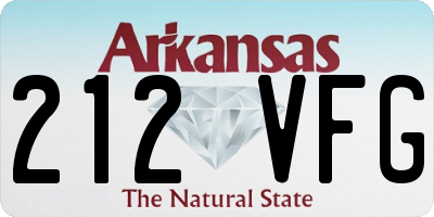 AR license plate 212VFG