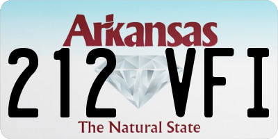 AR license plate 212VFI