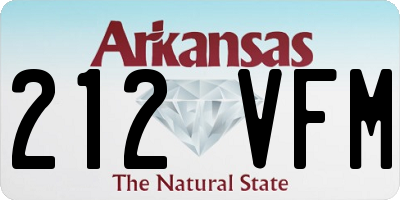 AR license plate 212VFM