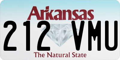 AR license plate 212VMU