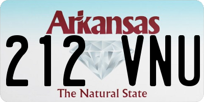 AR license plate 212VNU
