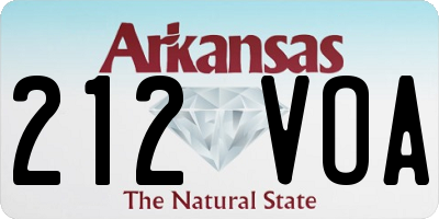 AR license plate 212VOA