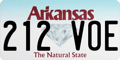 AR license plate 212VOE