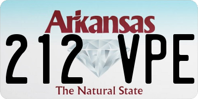 AR license plate 212VPE