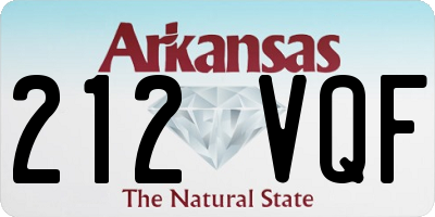 AR license plate 212VQF