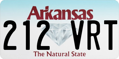 AR license plate 212VRT