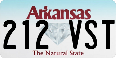AR license plate 212VST