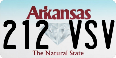 AR license plate 212VSV