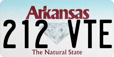 AR license plate 212VTE