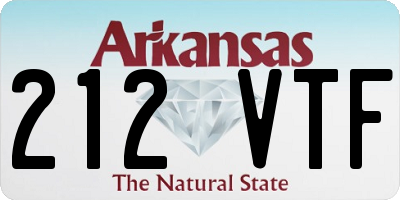 AR license plate 212VTF