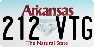 AR license plate 212VTG