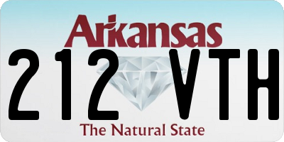 AR license plate 212VTH