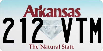 AR license plate 212VTM