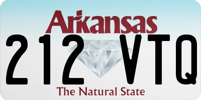 AR license plate 212VTQ