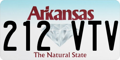AR license plate 212VTV