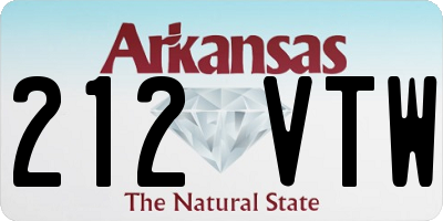 AR license plate 212VTW