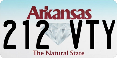 AR license plate 212VTY