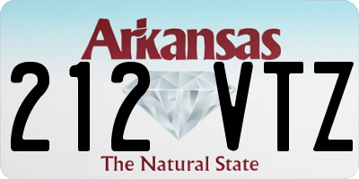AR license plate 212VTZ