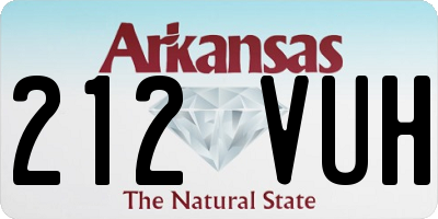 AR license plate 212VUH