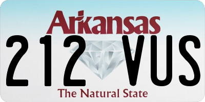 AR license plate 212VUS