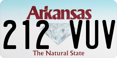 AR license plate 212VUV
