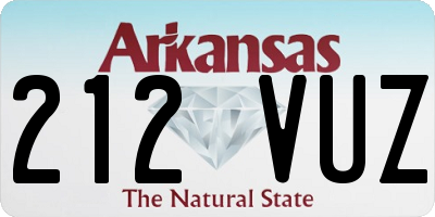 AR license plate 212VUZ