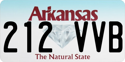 AR license plate 212VVB