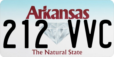 AR license plate 212VVC
