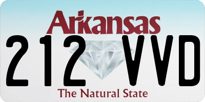 AR license plate 212VVD