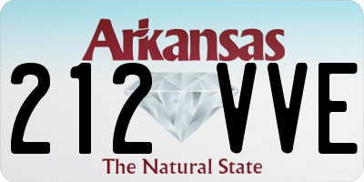 AR license plate 212VVE