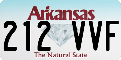 AR license plate 212VVF