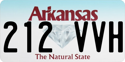 AR license plate 212VVH