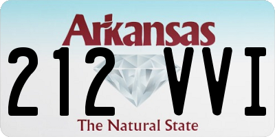 AR license plate 212VVI