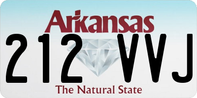 AR license plate 212VVJ