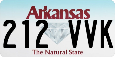 AR license plate 212VVK
