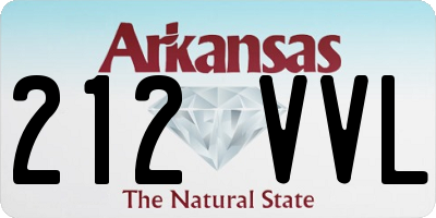 AR license plate 212VVL