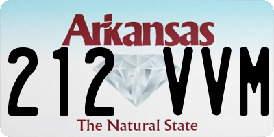 AR license plate 212VVM