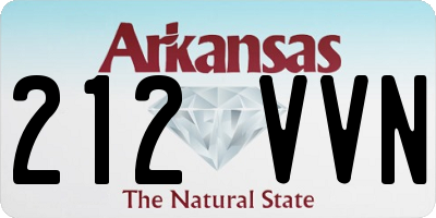 AR license plate 212VVN