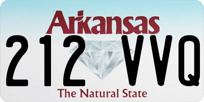 AR license plate 212VVQ