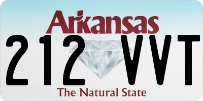 AR license plate 212VVT