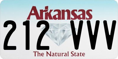 AR license plate 212VVV