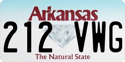 AR license plate 212VWG