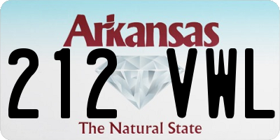 AR license plate 212VWL