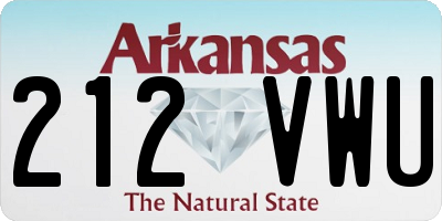 AR license plate 212VWU
