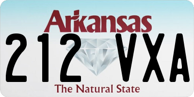 AR license plate 212VXA